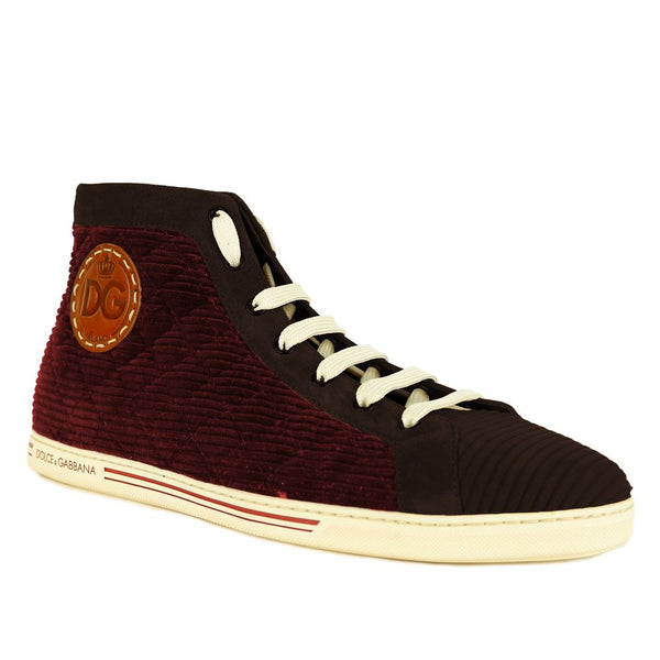 Sneaker aus rotem Kalbsleder