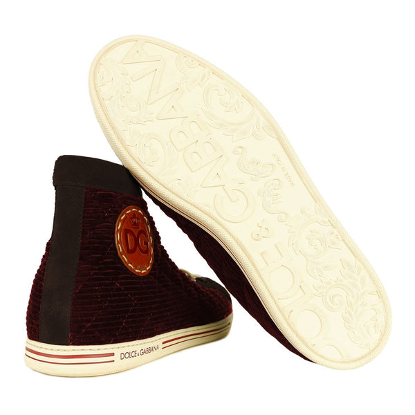 Sneaker aus rotem Kalbsleder