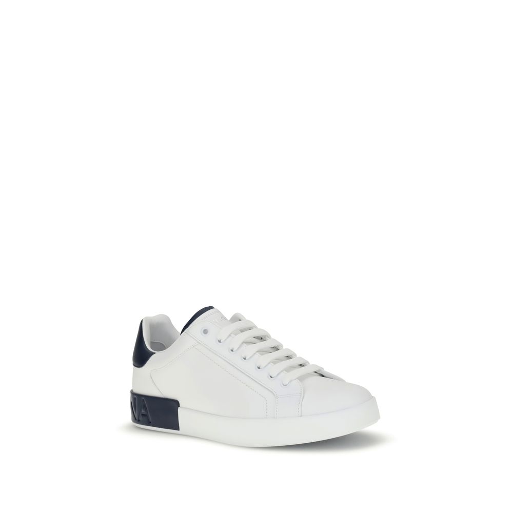 Weiße Kalbshaut Bos Taurus Sneakers mit niedrigem Schaft