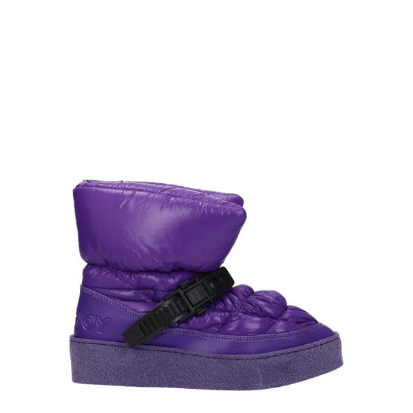 Lila Polyester-Stiefeletten