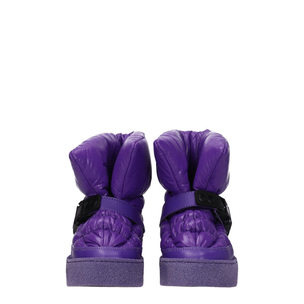 Lila Polyester-Stiefeletten