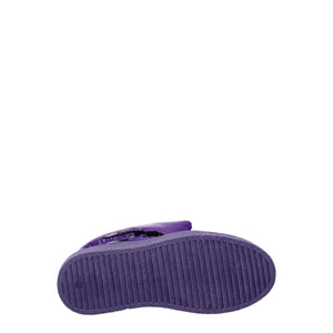Lila Polyester-Stiefeletten