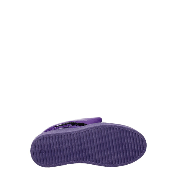 Lila Polyester-Stiefeletten