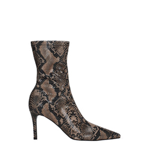 Braune Lederstiefeletten