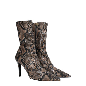 Braune Lederstiefeletten