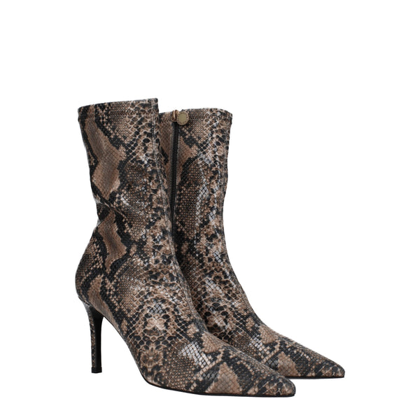 Braune Lederstiefeletten
