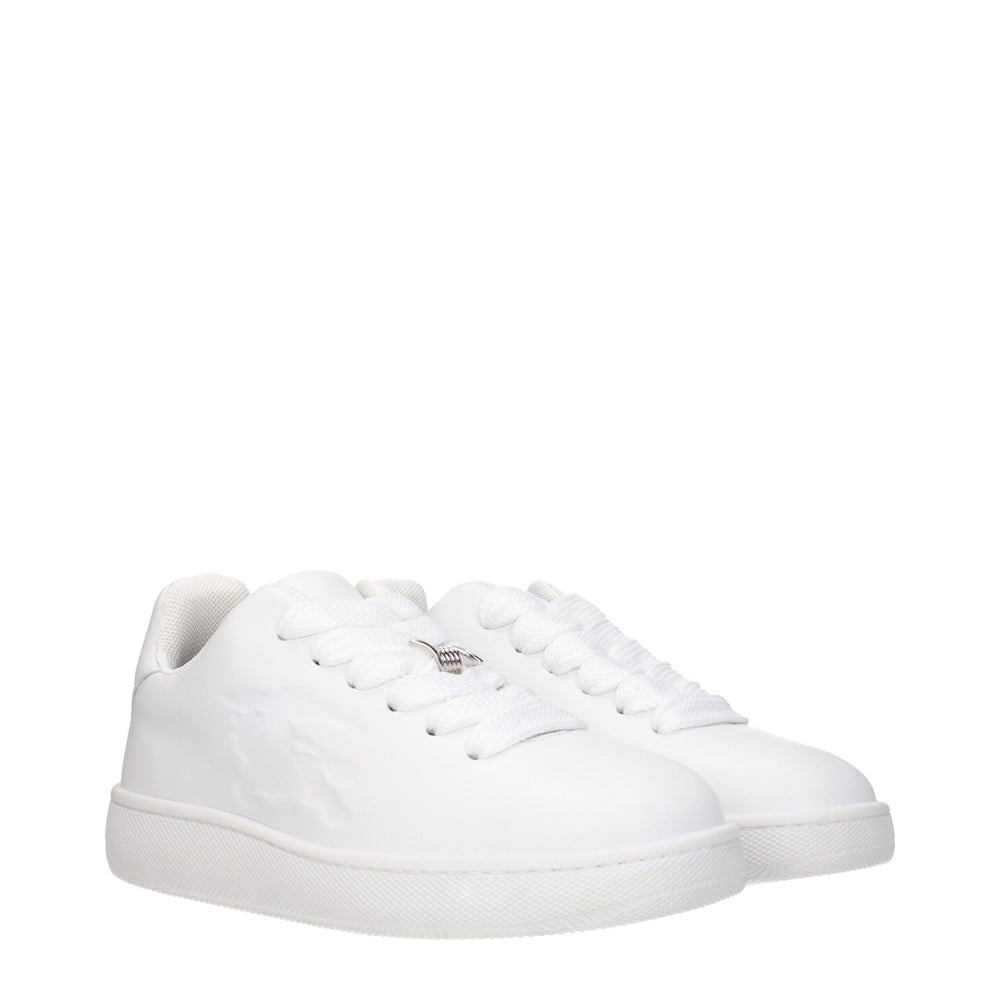 Weiße Sneaker aus Leder mit niedrigem Schaft