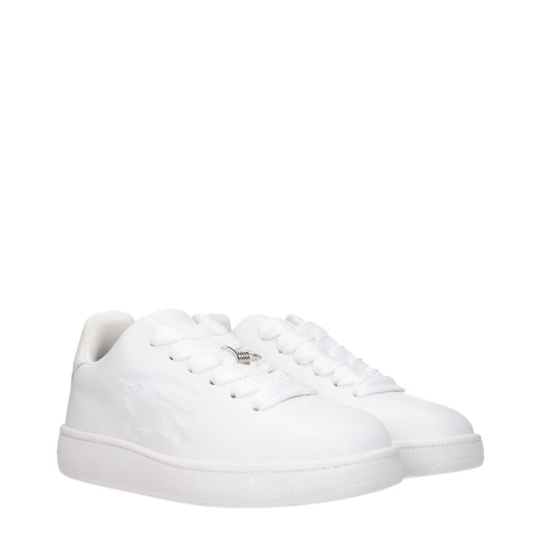 Weiße Sneaker aus Leder mit niedrigem Schaft