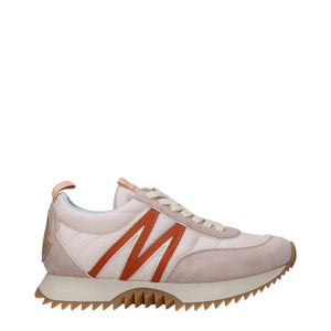 Rosa Stoff Chunky Sneakers