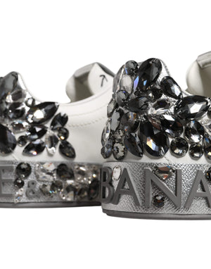 Weiß Crystal Logo Portofino Turnschuhe Schuhe