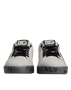 Weiß Crystal Logo Portofino Turnschuhe Schuhe