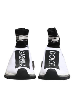 Weiß Schwarz Sorrento Socken Sneakers Schuhe
