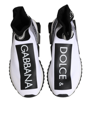 Weiß Schwarz Sorrento Socken Sneakers Schuhe