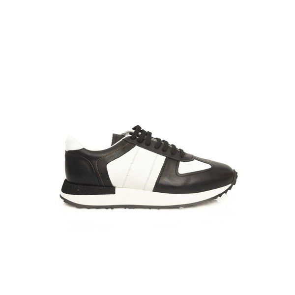 Schwarzes Kalbsleder Herren Sneaker