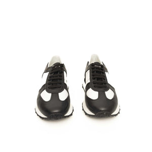 Schwarzes Kalbsleder Herren Sneaker