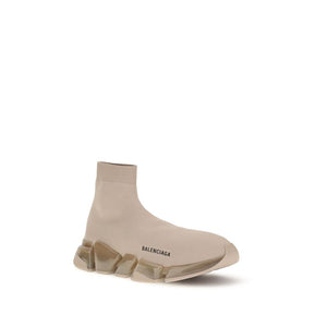 Beigefarbene Polyester-Sportschuhe