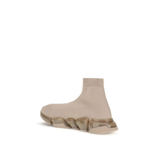 Beigefarbene Polyester-Sportschuhe