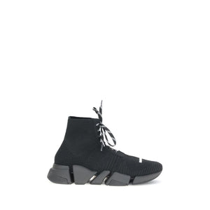 Schwarze Polyester-Sportschuhe