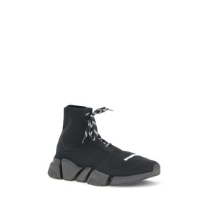 Schwarze Polyester-Sportschuhe