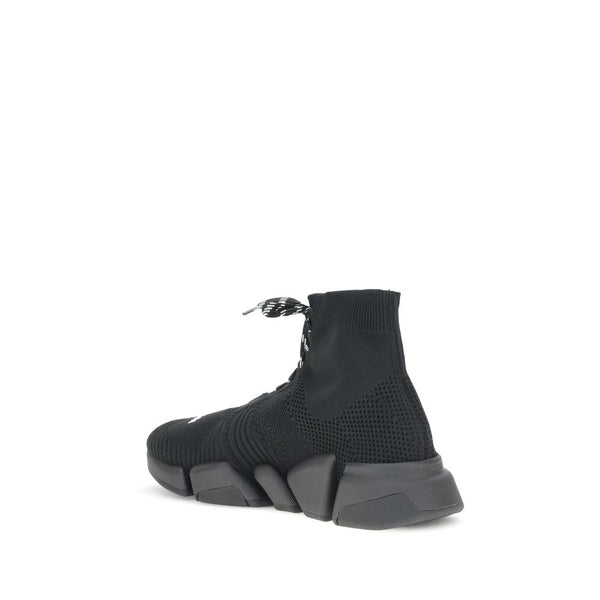 Schwarze Polyester-Sportschuhe