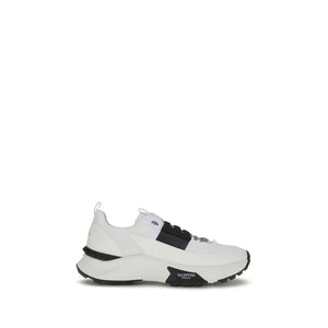 Weiße Kalbshaut Bos Taurus Sportschuhe