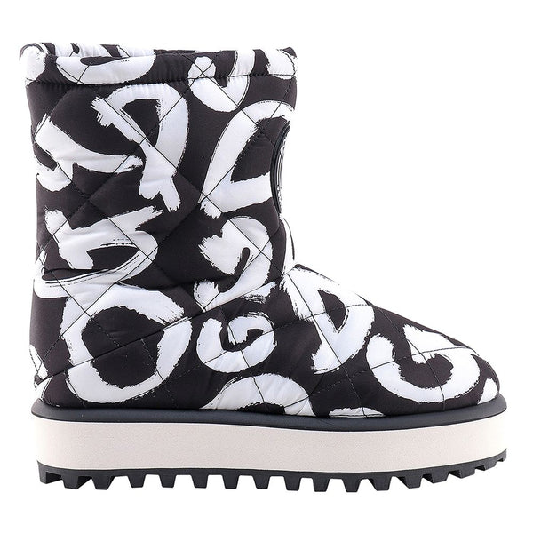 Schwarzer Nylon Herrenstiefel