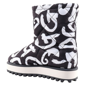 Schwarzer Nylon Herrenstiefel