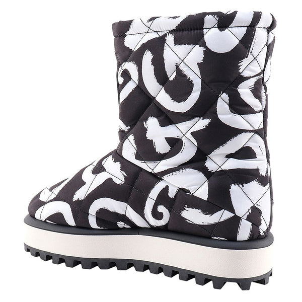 Schwarzer Nylon Herrenstiefel
