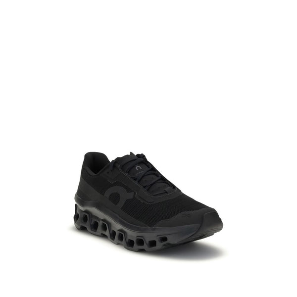 Schwarze Sneaker aus recyceltem Polyester