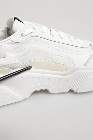 Weiß Daymaster Low Top Herren Turnschuhe Schuhe