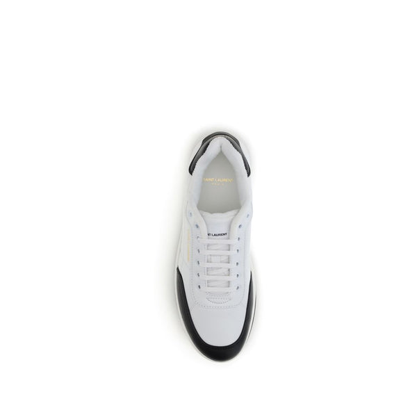 Weiße Kalbshaut Bos Taurus Sneakers mit niedrigem Schaft