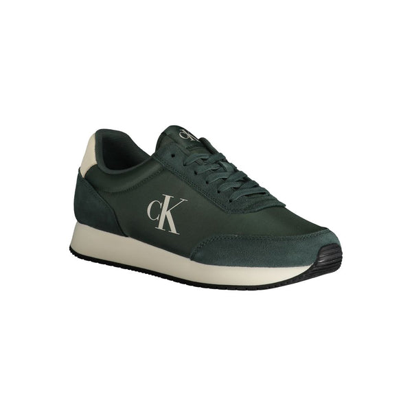 Grüner Polyester Sneaker
