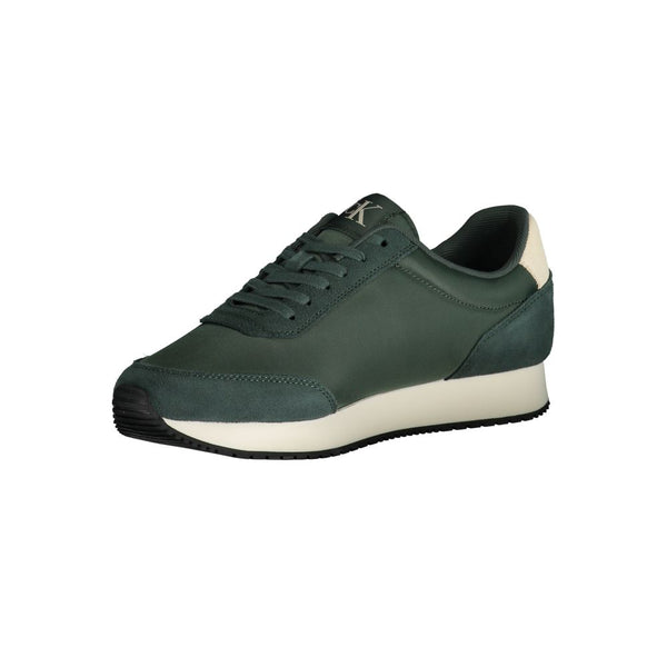 Grüner Polyester Sneaker