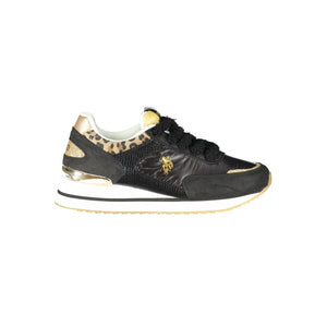 Schwarzer Polyester Sneaker