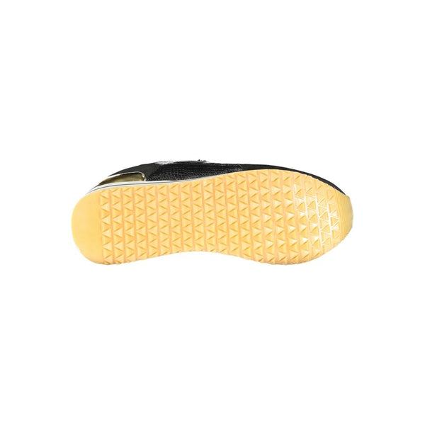 Schwarzer Polyester Sneaker