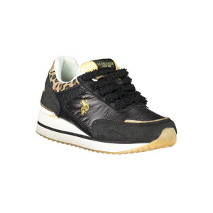Schwarzer Polyester Sneaker