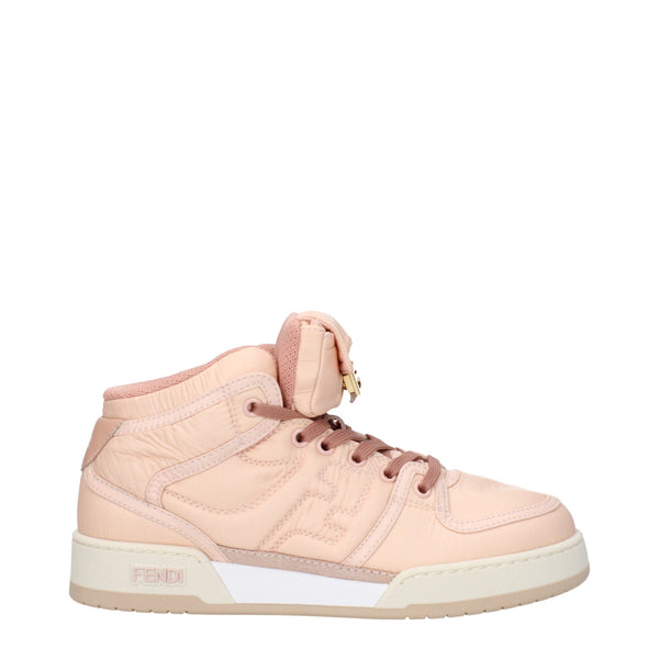 Rosa High-Top Sneaker aus Nylon