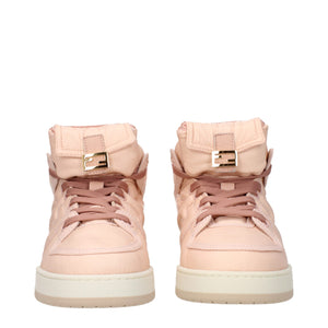 Rosa High-Top Sneaker aus Nylon