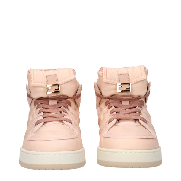 Rosa High-Top Sneaker aus Nylon