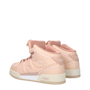 Rosa High-Top Sneaker aus Nylon