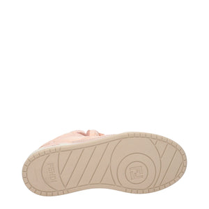 Rosa High-Top Sneaker aus Nylon
