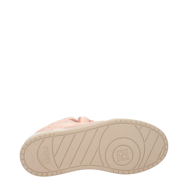 Rosa High-Top Sneaker aus Nylon