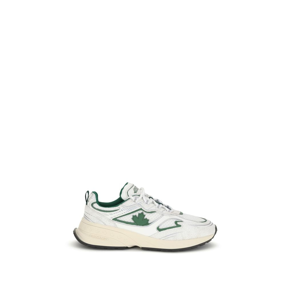 Weiße Kalbshaut Bos Taurus Sportschuhe