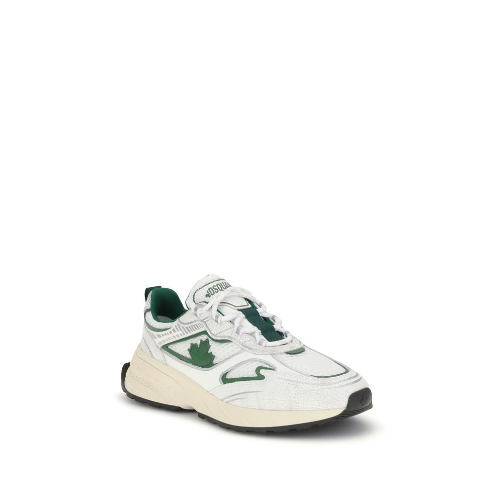 Weiße Kalbshaut Bos Taurus Sportschuhe