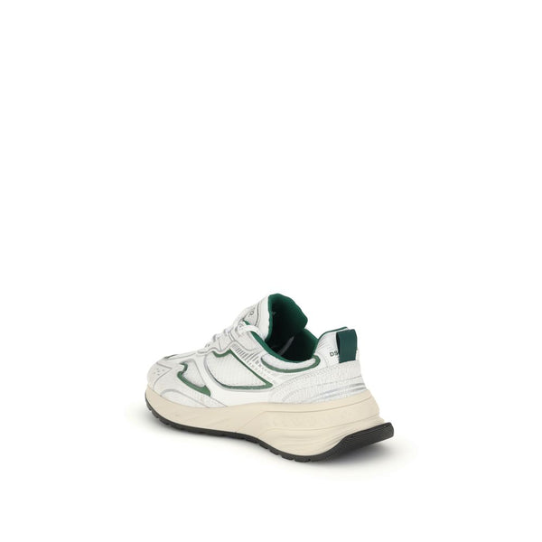 Weiße Kalbshaut Bos Taurus Sportschuhe