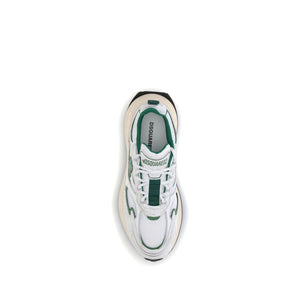 Weiße Kalbshaut Bos Taurus Sportschuhe