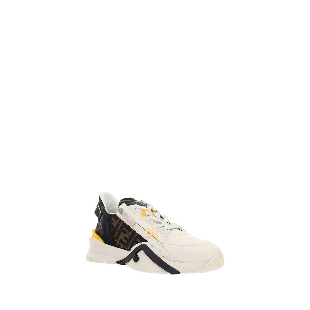 Weiße Kalbshaut Bos Taurus Sportschuhe