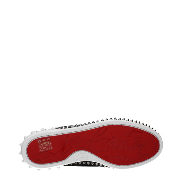 Schwarze Leder Slipper