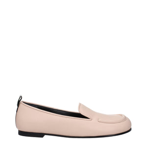 Rosa Leder Slipper