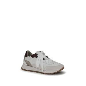 Weiße Leder-Sneaker für Sport und Freizeit